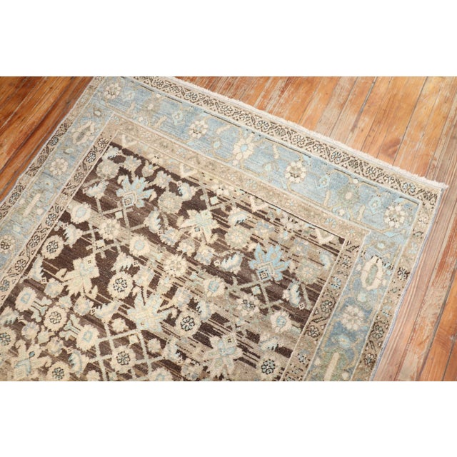 Persian Vintage Wide Persian Long Runner - 4'3" x 16' For Sale - Image 3 of 8