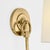 Visual Comfort Thomas O'Brien for Visual Comfort Signature Reed Single Sconce in Hand-Rubbed Antique Brass with Linen Shade For Sale - Image 4 of 7