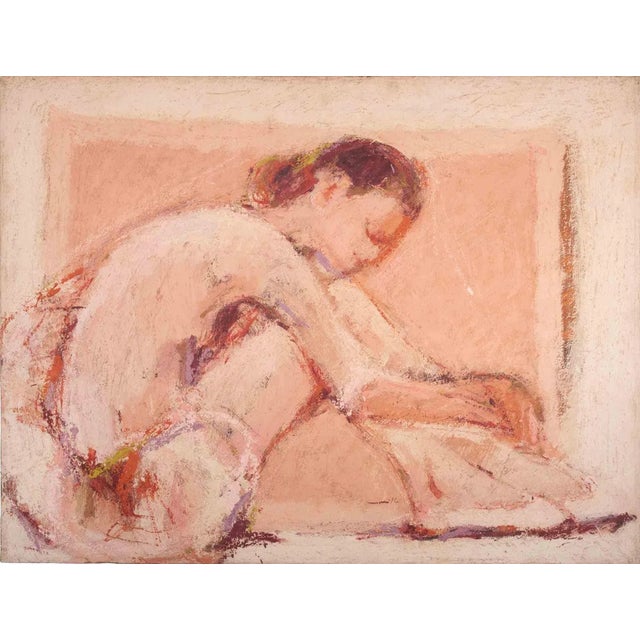 Franco Marzilli, Ballerina, Oil Painting, 1970s For Sale