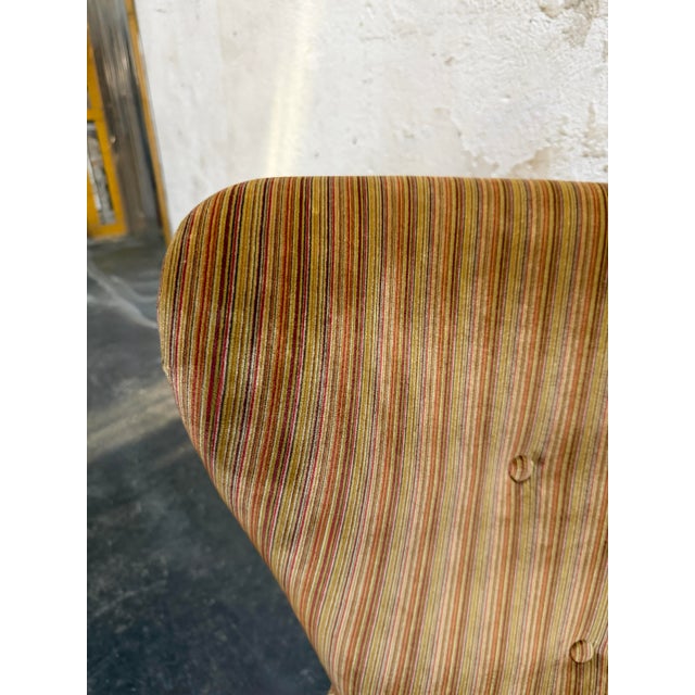 Textile Vintage Swedish Art Moderne Lounge Wing Chair C 1940 - Fully Restored For Sale - Image 7 of 10