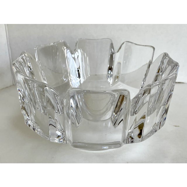 Orrefors VINTAGE Crystal Bowl Corona クリア Vintage Orrefors “Corona” Crystal Bowl Signed – The Swan's House