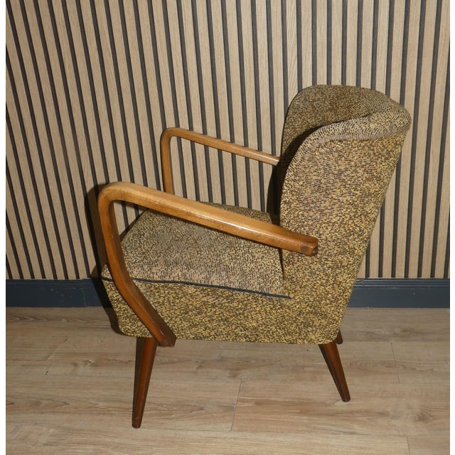 Wood Vintage Lounge Chair, 1950s For Sale - Image 7 of 11