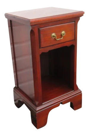 Mahogany Tall Nightstand Side End Table