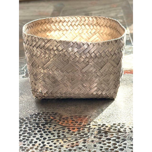 Mexican Tane for Tiffany & Co Sterling Basket For Sale - Image 3 of 8