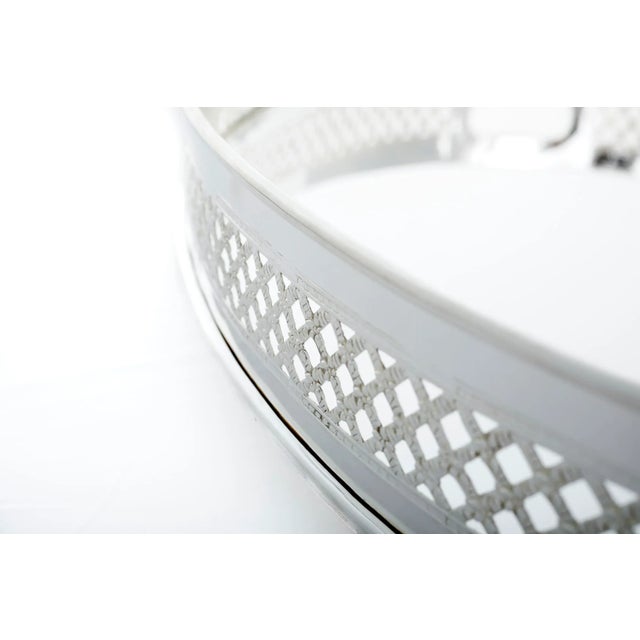 Vintage Large Silverplated Barware / Tableware Serving Tray For Sale In New York - Image 6 of 12