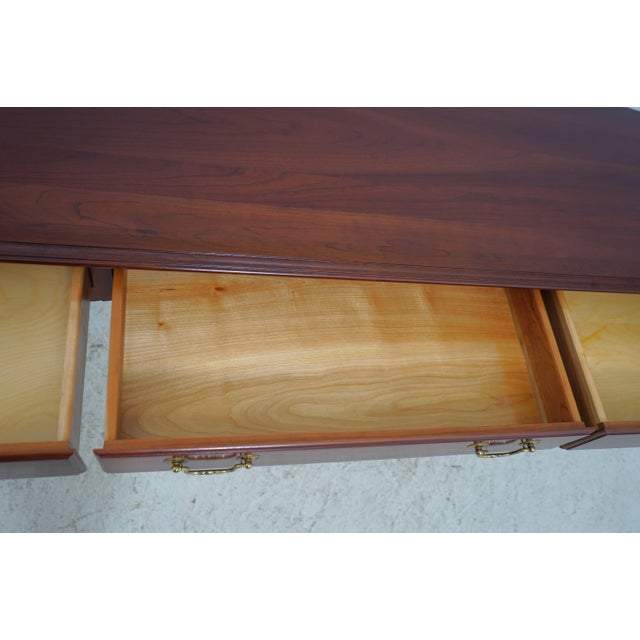 Ethan Allen Ethan Allen Georgian Court Cherry Sofa Table For Sale - Image 4 of 18