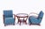 Art Deco Lounge Chairs and Table in Oak and Walnut by Jindrich Halabala for Up Závody, 1940s, Set of 3 For Sale - Image 16 of 16