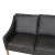 2209 3-Seater Sofa in Black Bison Leather by Børge Mogensen for Fredericia For Sale - Image 6 of 9