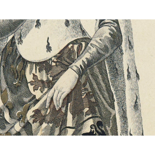 Sculpture Materials Lanté & Gatine "Marie De Hainaut" Engraved Portrait, Antique For Sale - Image 7 of 12