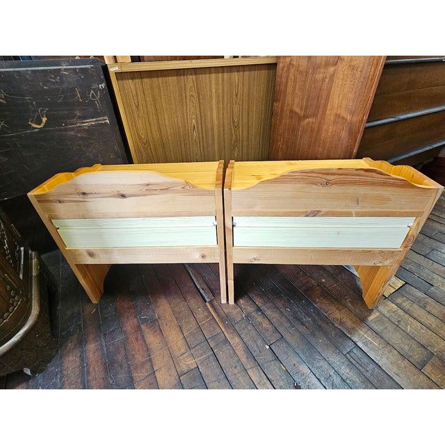 Pair of Scandinavian Pine Nightstands For Sale - Image 10 of 10