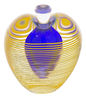 Signed Zellique Studios Heart Perfume Bottle