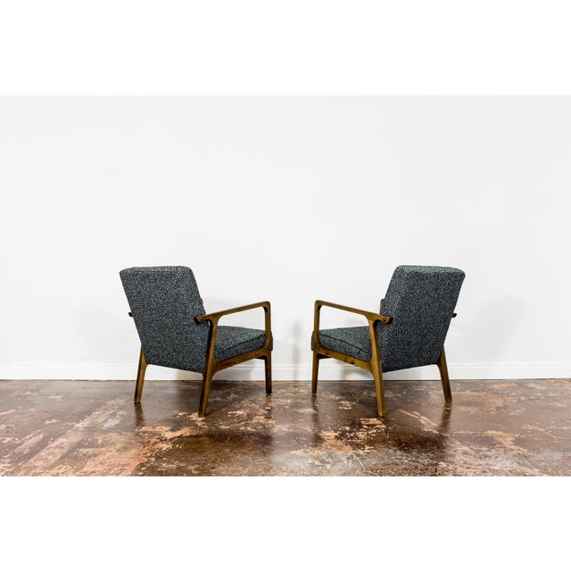 Large Mid-Century Armchair in Black, 1960s For Sale - Image 10 of 15