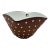Mid-Century Graveren Norway Sculptural Brown & White Pottery Bowl For Sale