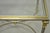 Vintage French Directoire Maison Jansen Style Steel Brass Low Square Side Table For Sale - Image 11 of 17