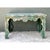 Jade Vintage Distressed Scalloped Green Wood Table For Sale - Image 8 of 14