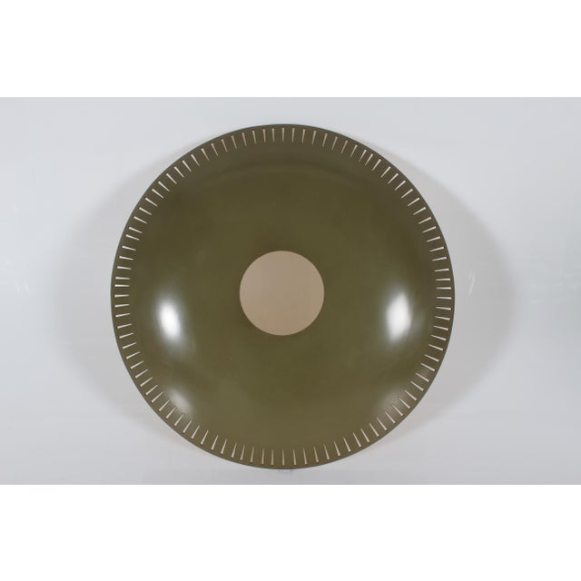 Metal Pendant with Perforated Pattern and Opaline Glass in the style of Bent Karlby, 1950s For Sale - Image 13 of 18