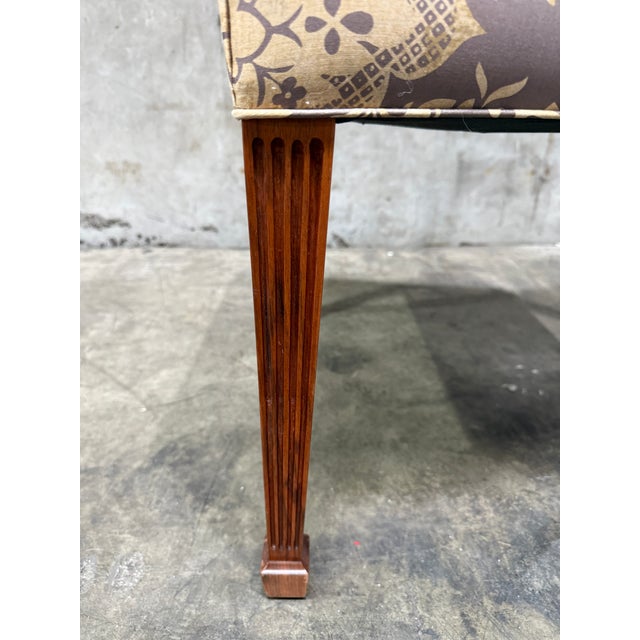 Set of 12 Custom Federal Style Mahogany Dining Chairs With Inlay by Johns Congdon (10 Side, 2 Arm) For Sale - Image 11 of 17