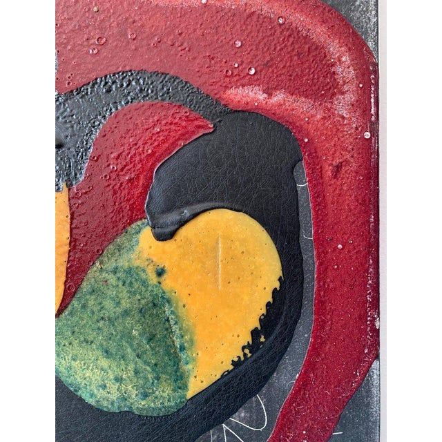 Philippe PASTOR (born in 1961) Abstract composition in significant relief. The painting presents an interesting interplay...
