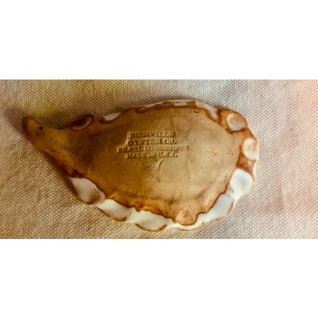 Handformed Biloxi Iron Oxide & White Glaze Stoneware Oyster Small Plates - Set of 6 For Sale - Image 6 of 12