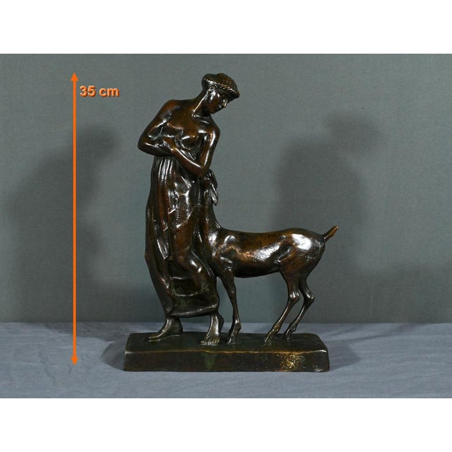 Bronze of Woman with the Fawn from Primavera, 1930 For Sale - Image 18 of 18
