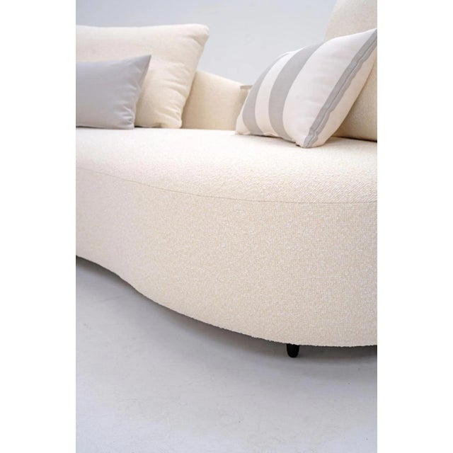 Serene Outdoor Sofa - 83", Cream Bouclé All-Weather For Sale - Image 4 of 8