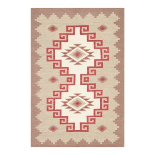 Pasargad Home Tuscany Cream Wool Area Rug- 3'11'' X 5'11'' For Sale