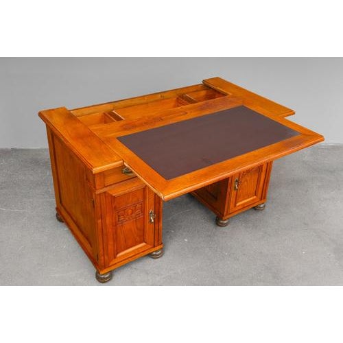 Wood Art Nouveau Desk, Early 20th Century For Sale - Image 7 of 18