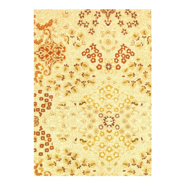 Woven in Pakistan, this antique Amritsar rug features the large-scale, highly decorative patterns distinctive of the...