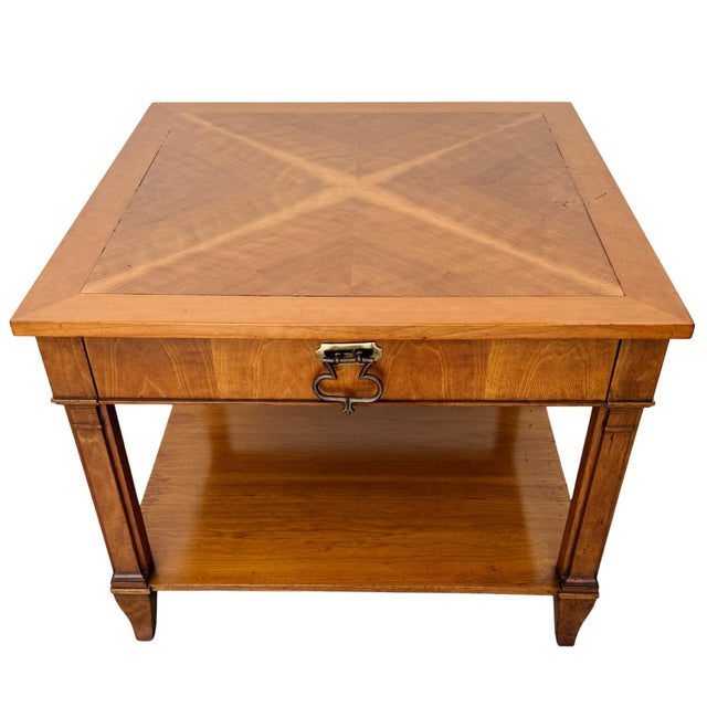 1970s Baker Furniture French Regency Cherry Side Tables - A Pair For Sale In San Diego - Image 6 of 17