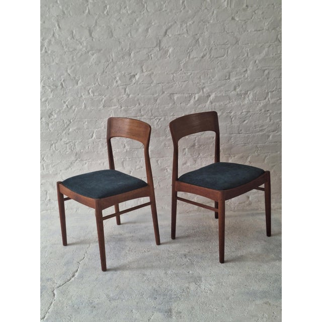Vintage Teak Dining Chairs by Henning Kjærnulf for KS Møbler, Denmark, 1960s, Set of 2 For Sale - Image 6 of 15