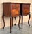 Louis XV Style Walnut Nightstands with Marble Top, 1930s, Set of 2 For Sale In Miami - Image 6 of 18