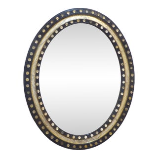 Antique English Regency Oval Mirror For Sale