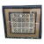 Nicely Framed African Textile in Large Black Frame Shoowa Kuba Raffia For Sale