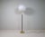 Mid-Century Brass and Black Leather Floor Lamp from Falkenbergs Belysning, Sweden, 1960s For Sale - Image 4 of 18