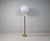 Mid-Century Brass Black Leather Floor Lamp from Falkenbergs Lighting, Sweden, 1960s For Sale - Image 4 of 18