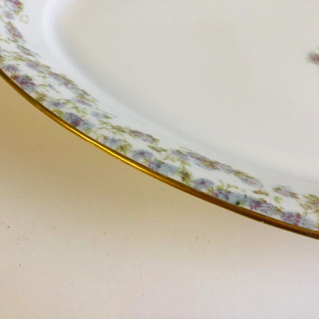 Haviland & Co. Vintage Haviland Limoges France Floral Serving Platter For Sale - Image 4 of 7