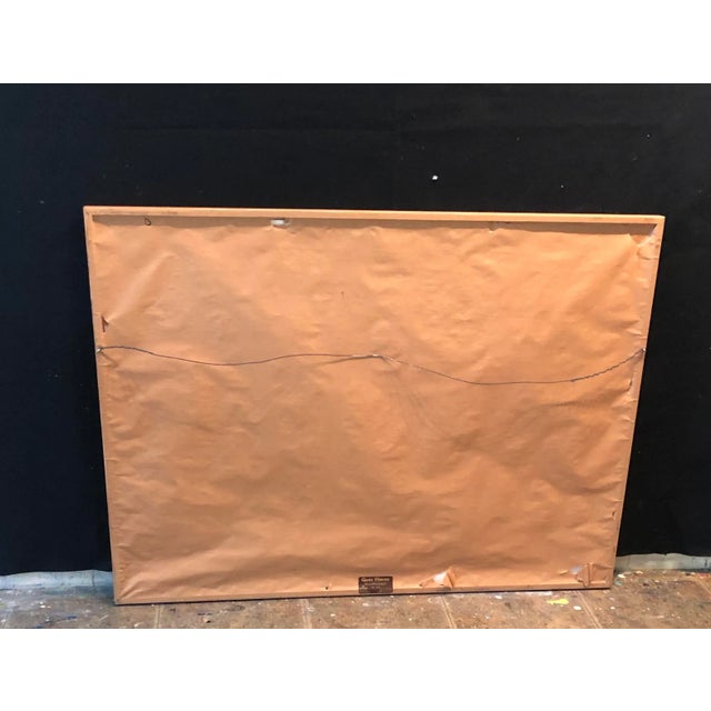 Abstract Late 20th Century “ Woman’s Wattage” Abstract Expressionist Painting by Ellen Reinkraut, Framed For Sale - Image 3 of 4