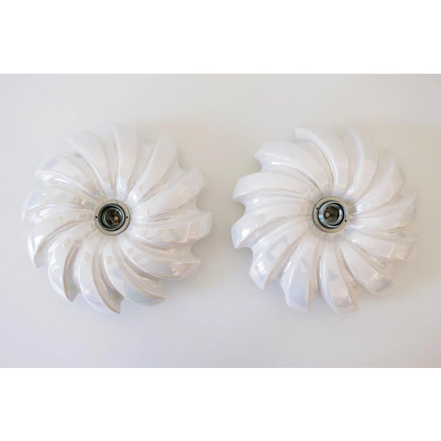 1970s Mid-Century Iridescent Glazed Sconces from Goebel Porzellanfabrik, 1970s, Set of 2 For Sale - Image 5 of 18