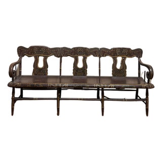 1830's Decorated Bench For Sale