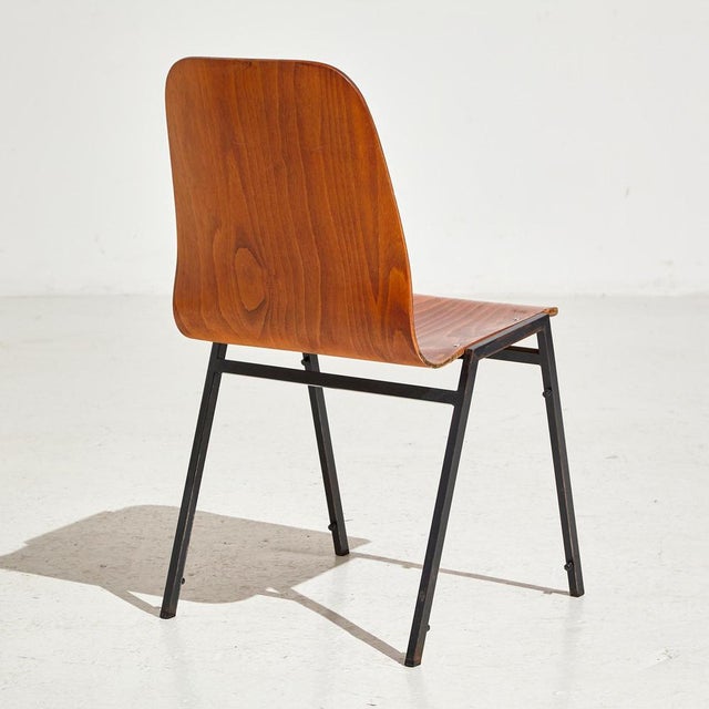 Stackable Beech Chair, 1970s For Sale - Image 4 of 18