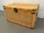 Mid 20th Century Vintage Asian Chinoiserie Wicker Trunk With Brass Hardware For Sale - Image 5 of 17