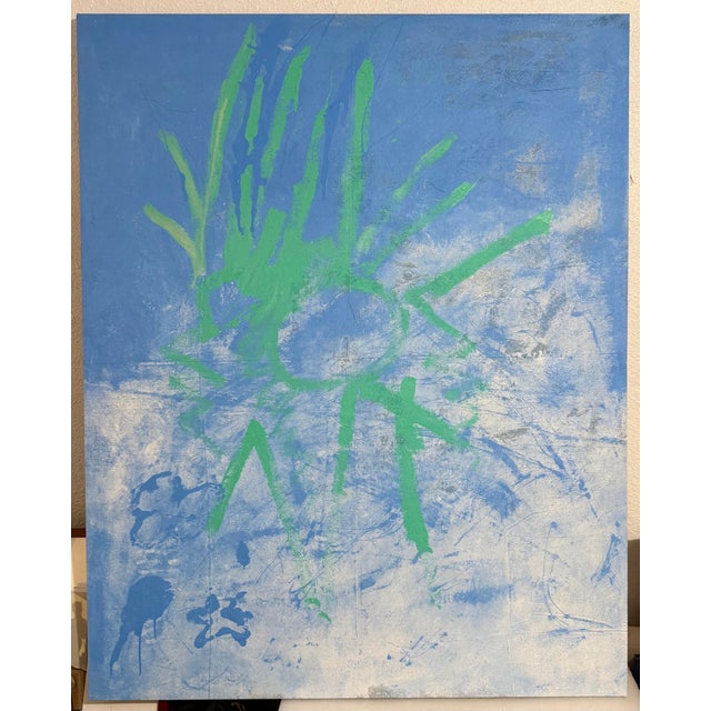 Leif Ritchey, Large Contemporary Abstract Painting Leif Ritchey American Modernist Moody Blues For Sale - Image 9 of 15