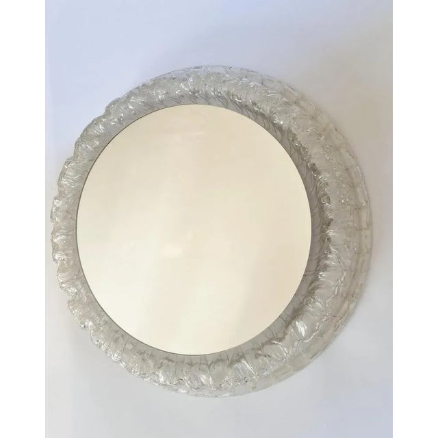 Silver Mid-Century Wall Mirror from Hillebrand, Germany, 1970s For Sale - Image 8 of 11