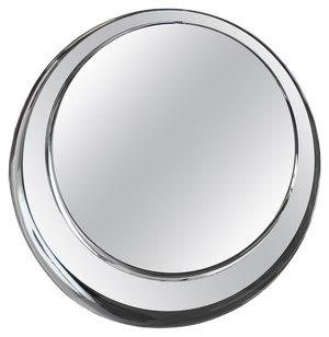 Mid-Century Cristal Art Round Double Bevelled Mirror, Italy, 1960s