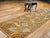 Brown Vintage French Needlepoint Runner, Handwoven Wool, Tree of Life Pattern, Brown & Blue, 4’ X 15’ For Sale - Image 8 of 17