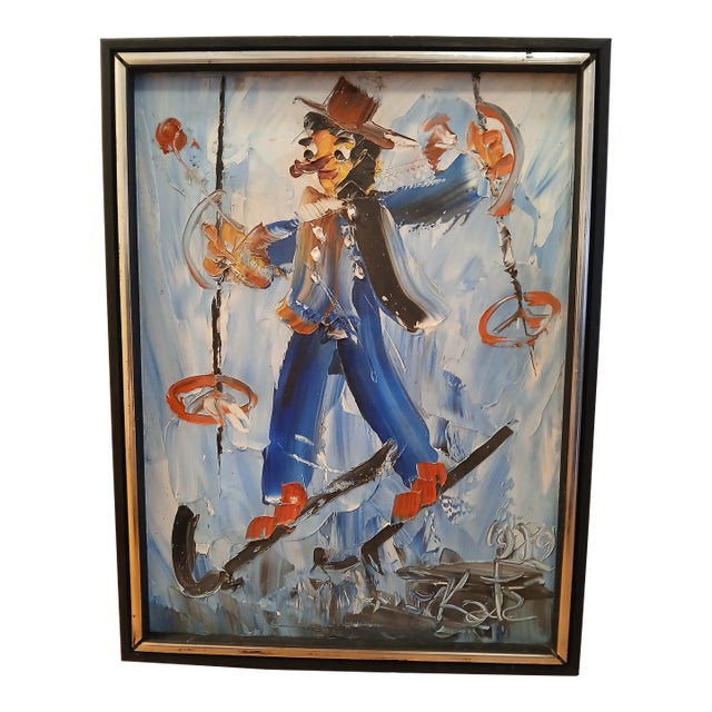Framed Morris Katz Oil Painting on Board [12" X 16"] [1989] For Sale