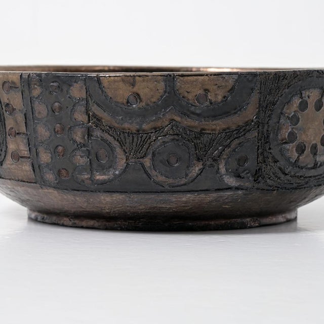 Large Decorative Perignem Bowl, 1960s For Sale - Image 11 of 18