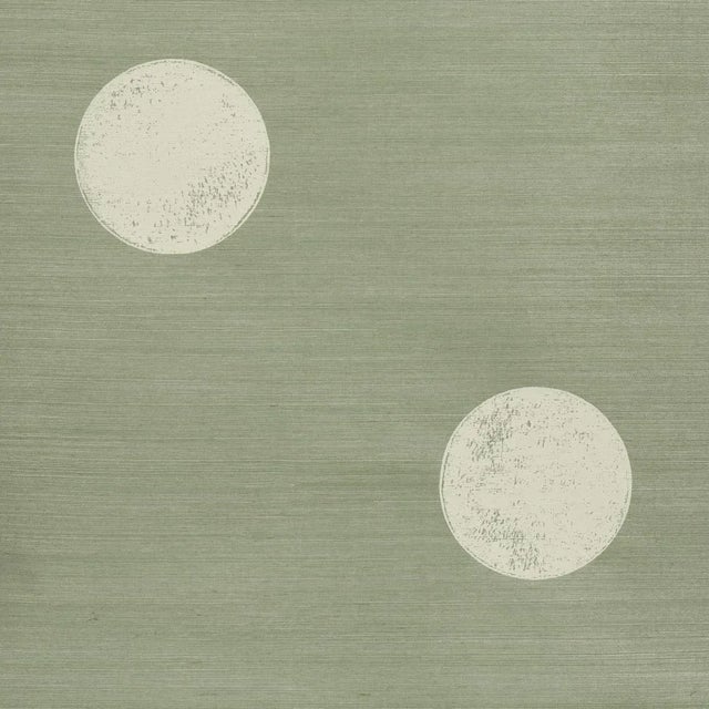 Contemporary Schumacher X Backdrop Monte Carlo Sisal 2 Panel Set In Seaglass For Sale - Image 3 of 4