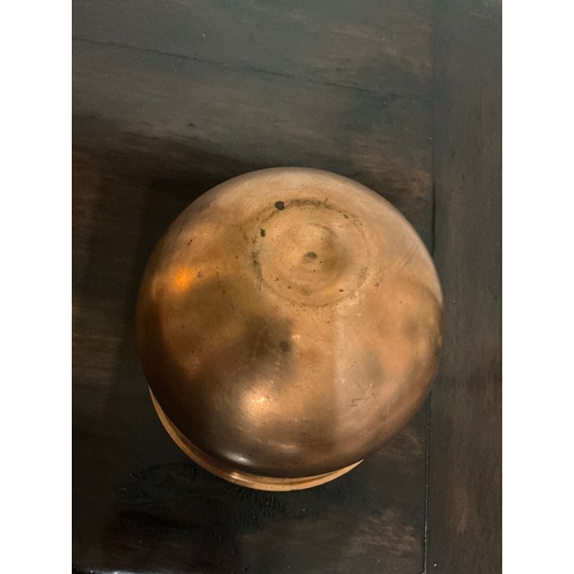 Mid-Century Modern Large Vintage Copper Bowl/Vessel For Sale - Image 3 of 12
