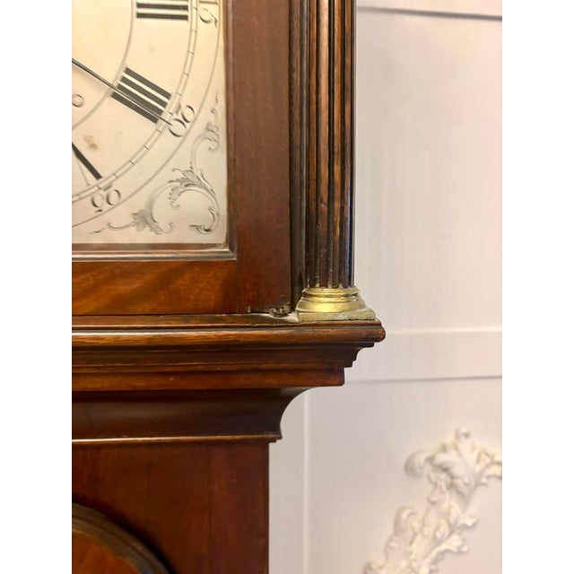 Antique Georgian Mahogany 8 Day Longcase Clock by James Field of Hempstead, 1785 For Sale - Image 4 of 17